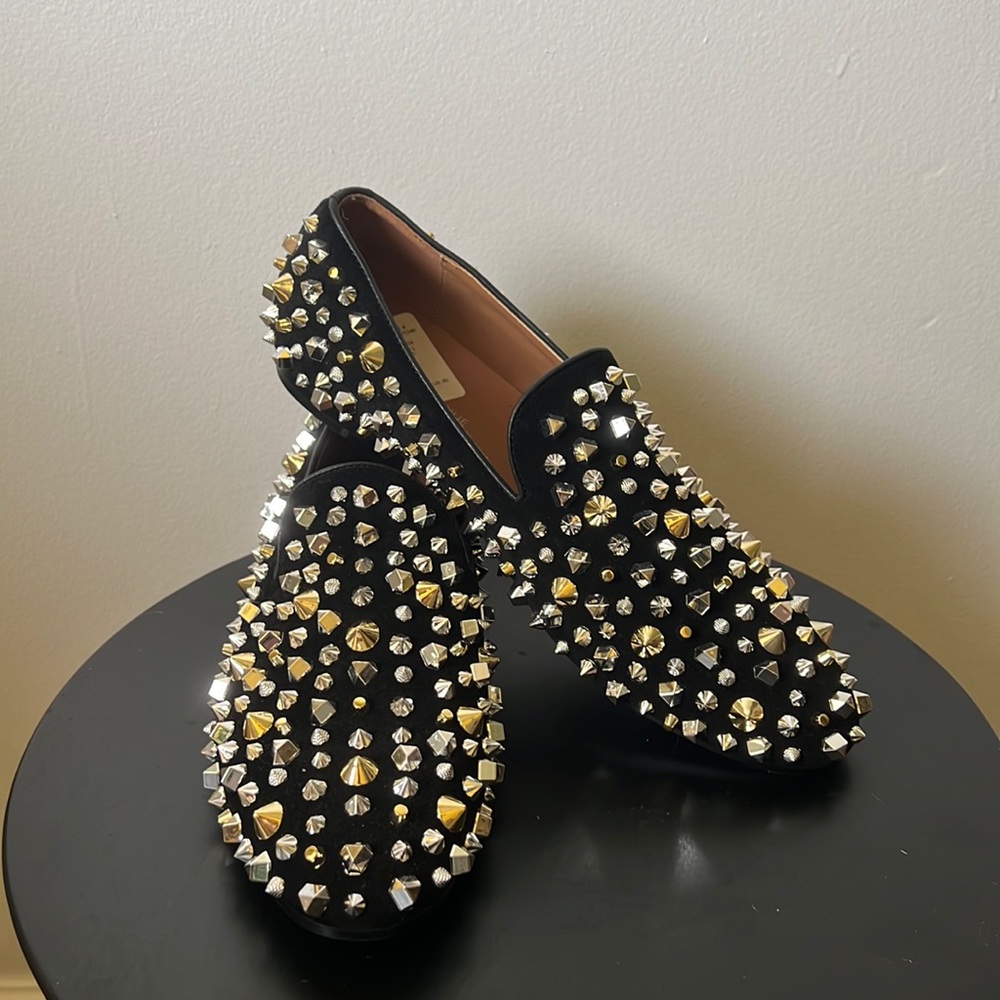 Saks Fifth Avenue Sandro Multi Studded Smoking Loafer